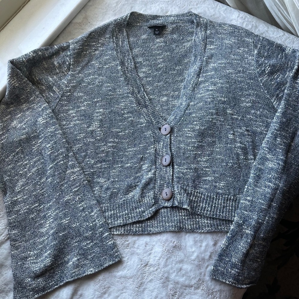 Coquette Light Knit Cropped Cardigan Bell Sleeves Faerie Casual